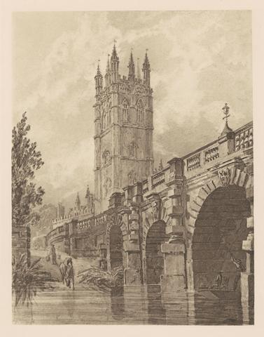 Joseph Mallord William Turner Magdalen Bridge and Tower, Oxford College