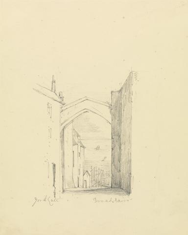 unknown artist Sketch of York Gate
