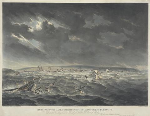 Thomas Sutherland Morning of the Gale, November 23 1824 in Catwater at Plymouth