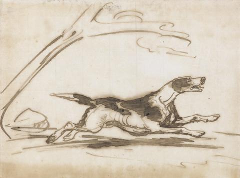 Sir Francis Grant Study of a Hound, Running