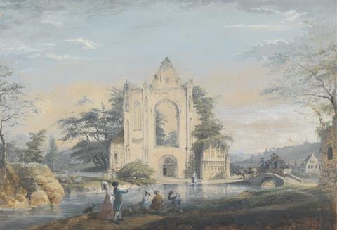 Samuel Hieronymus Grimm Landscape with a Ruined Norman Church