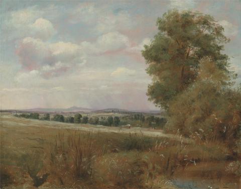 Lionel Constable Landscape at Hampstead, with Harrow in the Distance