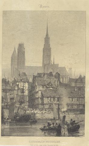 Richard Parkes Bonington Rouen - Cathedrale Notre-Dame