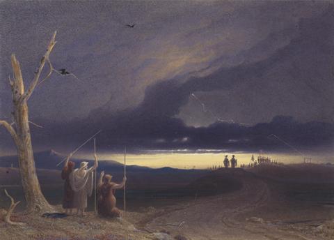 George Fennell Robson Macbeth and Banquo on the Heath