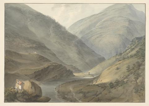 Samuel Davis Mountainous Landscape with River