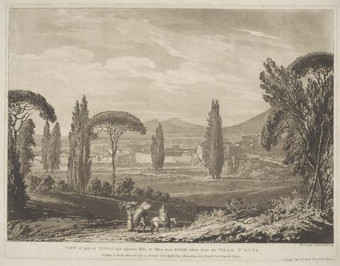 Richard Cooper the Elder View of Part of Tivoli and Adjacent Hills