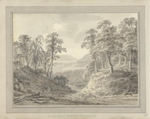 Amos Green Views in England, Scotland and Wales; Tour in Scotland: Distant View of Keswick and Basenth Waite