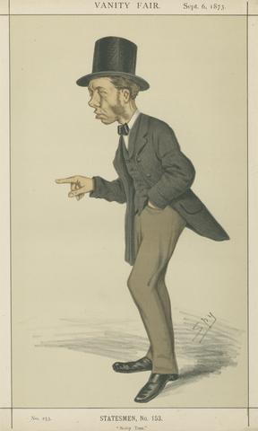 Leslie Matthew 'Spy' Ward Politicians - Vanity Fair - 'Noisy Tom'. Sir Thomas Collins. September 6, 1873