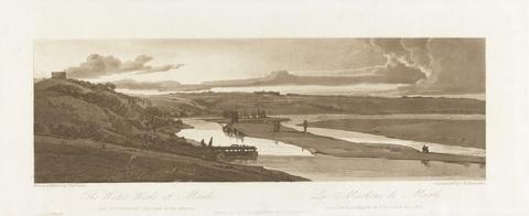 Richard Banks Harraden The Water Works at Marli,and St. Germain en Laye seen in the distance 1803; Plate 15 from Views in Paris, the Emanuel Volume tracing of the plate B1981.25.2624
