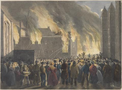 unknown artist Burning of the Houses of Parliament, 1834