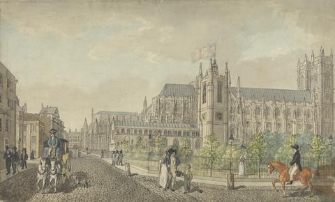 unknown artist St. Margaret's Church and the New Square from Parliament Street