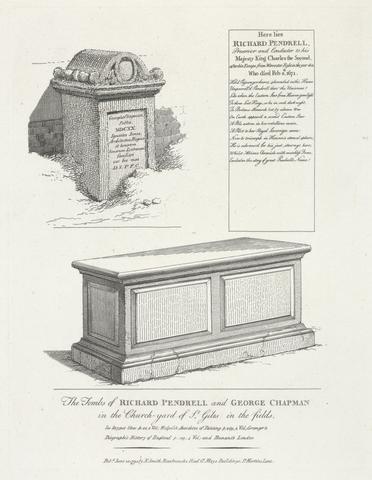unknown artist The Tombs of Richard Pendrell and George Chapman in St. Giles in the Fields