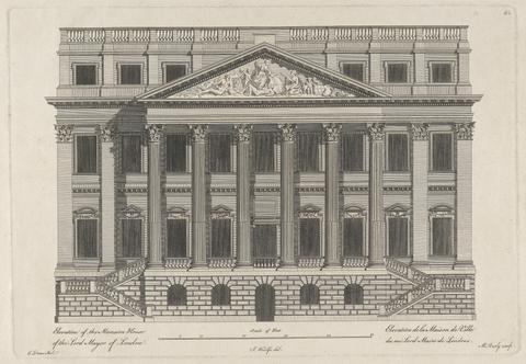 Matthew Darly Elevation of the Mansion House, London