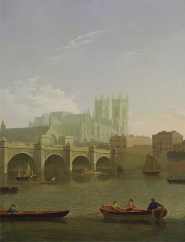 Joseph Farington Westminster Abbey and Bridge