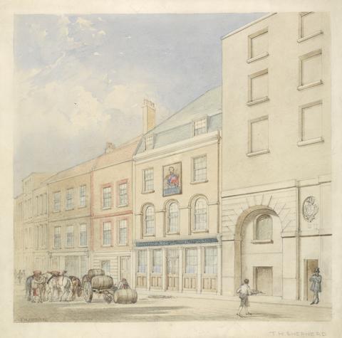 Thomas Hosmer Shepherd The Prince Albert, 11 Coopers Row, Crutched Friars, and Cooper's Bonded Vaults and Tea Warehouses