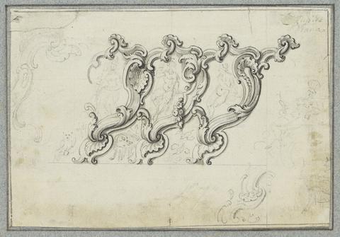 Design for a Cartouche of Cupid and Diana