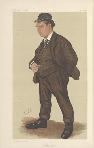 Leslie Matthew 'Spy' Ward Vanity Fair: Sports, Miscellaneous: Rugby; 'Rugby Union', Mr. G. Rowland Hill, February 1, 1890