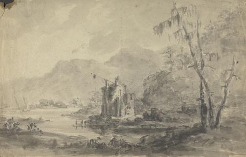 Rev. William Gilpin River Landscape with Castles