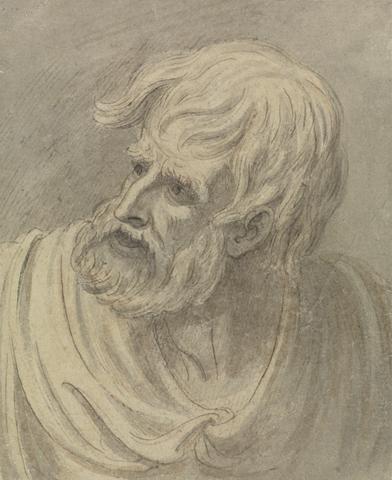 Samuel De Wilde Head of a Man with a Beard Looking to the Left