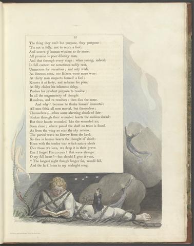 William Blake Young's Night Thoughts, Page 15, "The longest night though longer far, would fail"