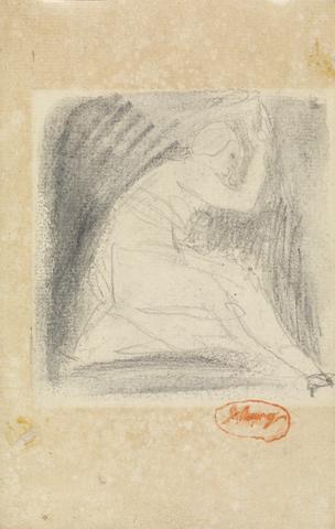 unknown artist Seated Figure in Profile