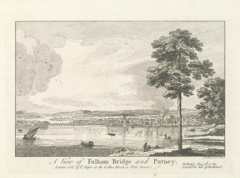 Jean B. C. Chatelain A View of Fulham Bridge and Putney