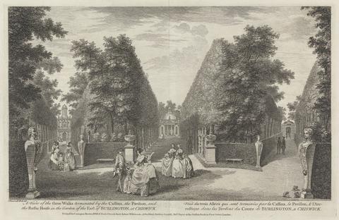 unknown artist A View of the Three Walks in the Garden of Chiswick House