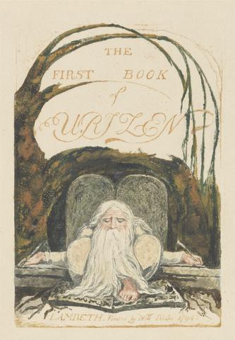 William Blake The First Book of Urizen, Plate 1, "The First Book of Urizen." (Bentley 1)