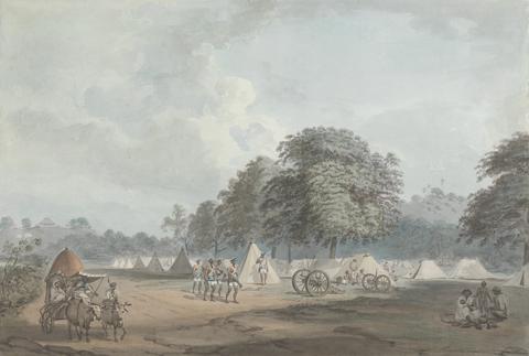 Samuel Davis The Hur Rangers Encamped at Colgong