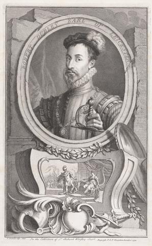 Jacobus Houbraken Robert Dudley, Earl of Leicester