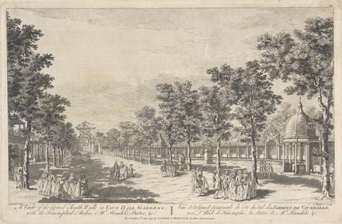 John S. Muller A View of the Grand South Walk in Vauxhall Gardens