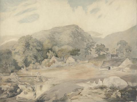 Cornelius Varley View near Tal-y-Llyn