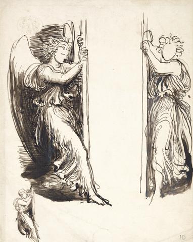 George Frederick Watts Studies for the Angels in The Court of Death