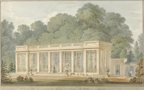 Sir Jeffry Wyatville Conservatory at Thoresby Hall, Nottinghamshire: Perspective