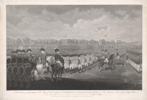 Joseph Collyer His Majesty Reviewing the Armed Associations the Fourth of June in Hyde Park