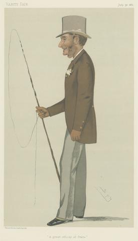 Leslie Matthew 'Spy' Ward Vanity Fair: Sports, Miscellaneous: Carriages; 'A Great Officer of State', Lord Aveland, July 30, 1881