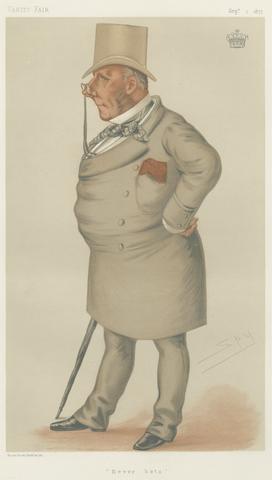 Leslie Matthew 'Spy' Ward Vanity Fair: Turf Devotees; 'Never Bets', Viscount Falmouth, September 1, 1877