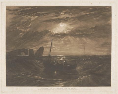 Sir Frank Short Moonlight at Sea, Off the Isle of Wight