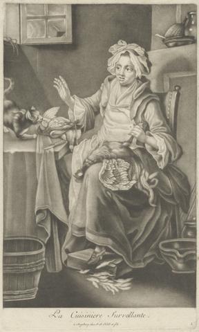 Johann Jacobus Haid La cuisiniere surveillante