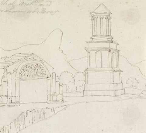 Henry Swinburne Sketch of al Monument