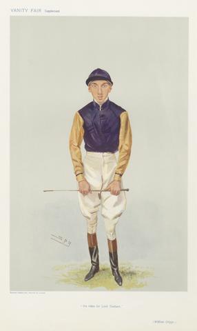 Leslie Matthew 'Spy' Ward Vanity Fair: Jockeys; 'He Rides for Lord Durham', William Griggs, November 28, 1896