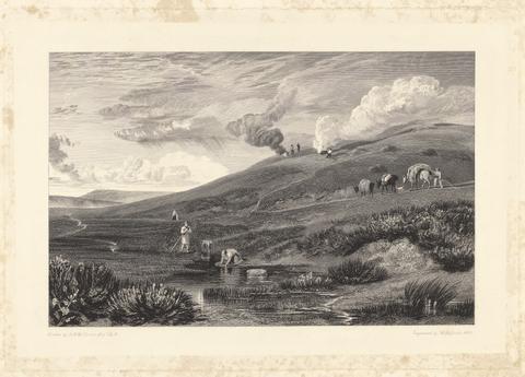 William Bernard Cooke Dartmoor; Source of the Tamar and the Torridge