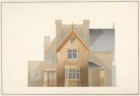 Sir Jeffry Wyatville Cottages at Chatsworth, Derbyshire: Elevation