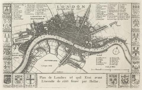 Wenceslaus Hollar London, before the Fire in 1666