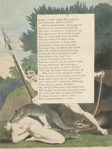 William Blake Young's Night Thoughts, Page 70, "'Till Death, That Mighty Hunter, Earths Them All"