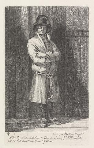 John Thomas Smith Portrait of Harwood (who shot at George III) at Bethlehem Hospital