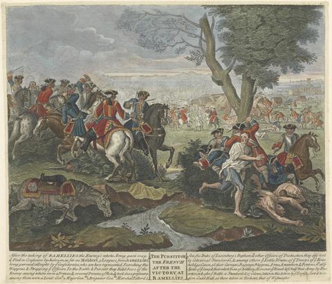 unknown artist The Pursuit of the French after the Victory at Ramellies