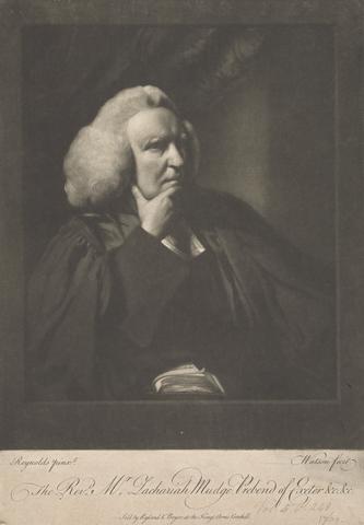 James Watson Reverend Zachariah Mudge, Prebend of Exeter