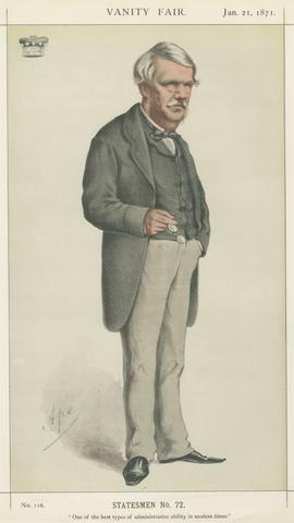 Carlo Pellegrini Politicians - Vanity Fair. 'One of the best types of administrative ability in modern times.' Lord Lawrence. 21 June 1871