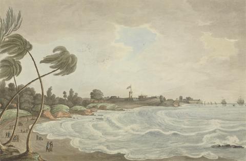 Joseph Constantine Stadler Bencooler Bay, Small Road & Wharf, Fort Marlborough, Sumakra, 1799